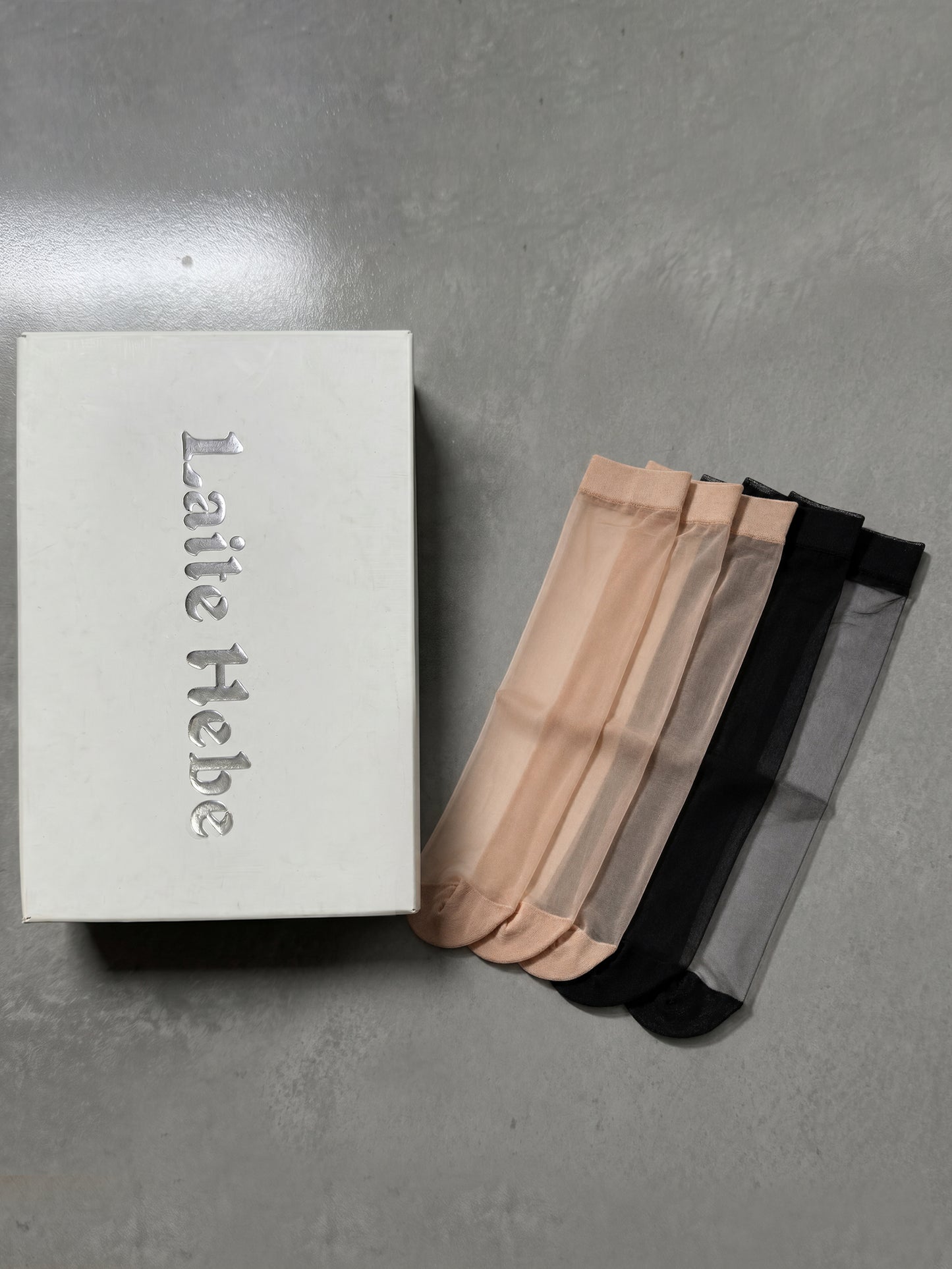 LAITE HEBE Stockings,Soft Stretch Stockings, Solid Color High Waist Long Stockings, Breathable Skin-Friendly Hosiery, Comfortable Casual Daily Wear Socks for Women