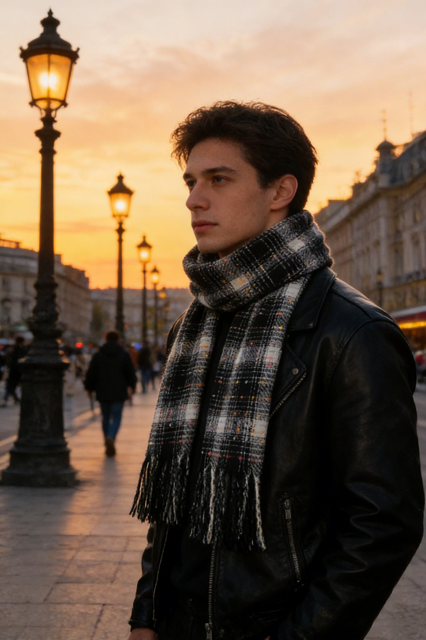 WERBELIN Scarves,Women's Winter Scarfs, Mohair Vintage Scarf for Cold Weather, Large Chunky Scarf Cashmere Feel Pashmina Wrap