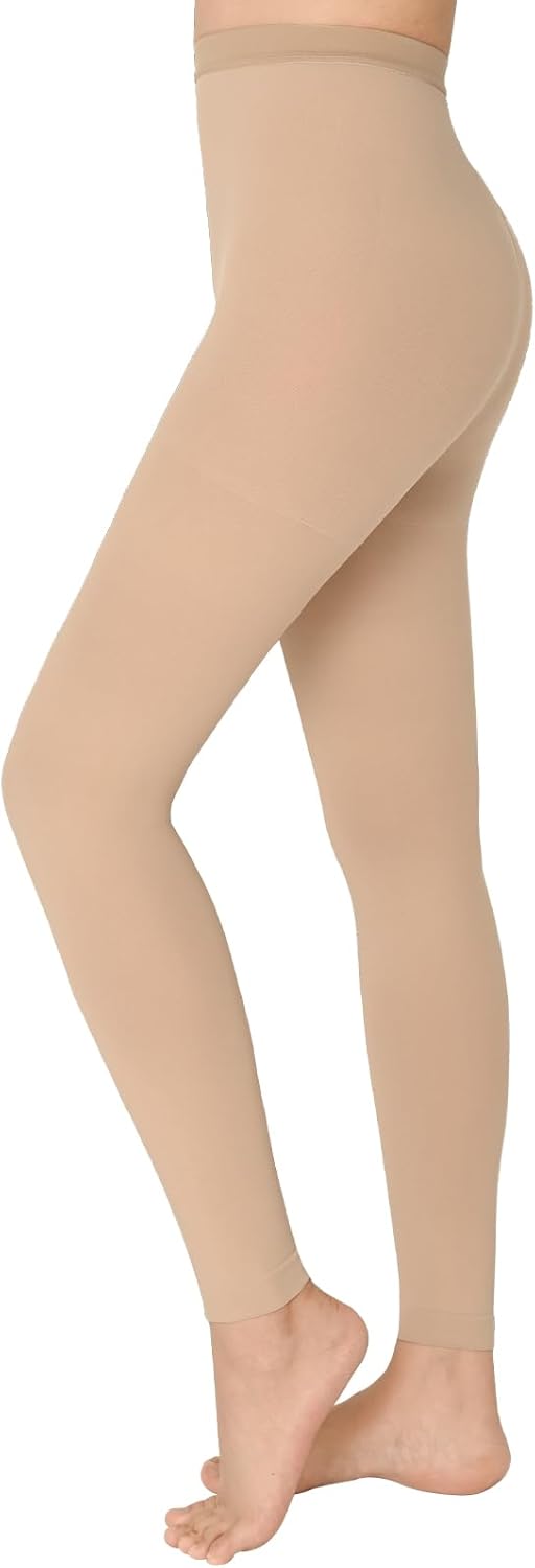 BHINEGO Medical compression tights,20-30 mmHg Compression Pantyhose for Women, Closed Toe Medical Compression Stockings, Waist High Opaque Compression Tights for Edema, Varicose Veins, Swelling, Pregnant, Teacher, Doctor