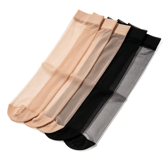 LAITE HEBE Stockings，Soft Stretch Stockings, Solid Color High Waist Long Stockings, Breathable Skin-Friendly Hosiery, Comfortable Casual Daily Wear Socks for Women