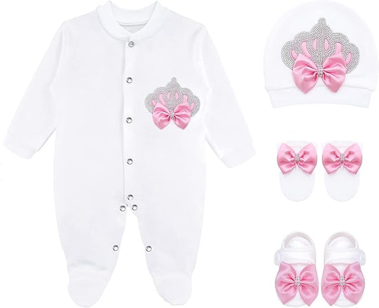 BLUEENJOY Clothing layettes Newborn Layette 4 Piece Gift Set