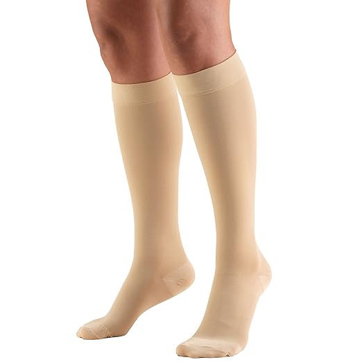 LAITE HEBE Compression Stockings for Men and Women, Knee High Length, Closed Toe