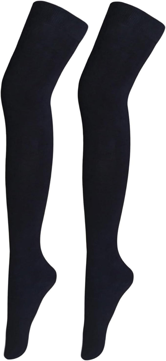 BLUEENJOY Stockings Women Thigh High Socks Cotton Warm Over the Knee Socks Long Knee High Boot Stockings Leg Warmer