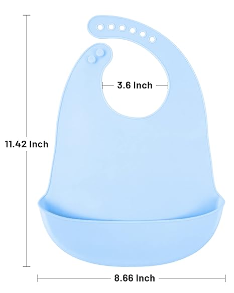 BLUEENJOY Plastic baby bibs 4 pcs Bibs, Baby Bibs, Bibs for Baby Girls and Baby boy