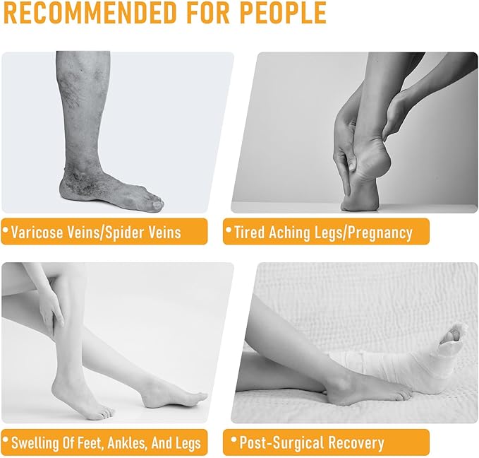 BLUETREE Medical compression stockings, Compression Stockings Circulation Best for Running Athletic Nurses