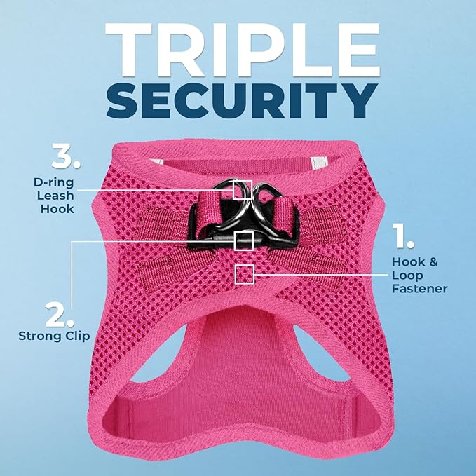 PAERCUTE Step-in Air Dog Harness - All Weather Mesh Step in Vest Harness for Small and Medium Dogs by Best Pet Supplies