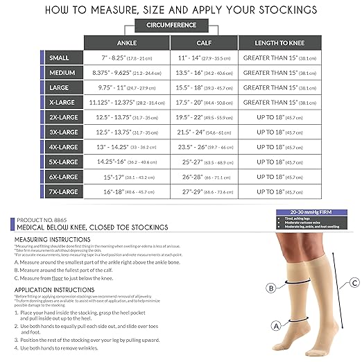 LAITE HEBE Compression Stockings for Men and Women, Knee High Length, Closed Toe