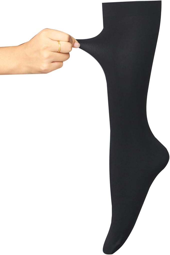 BLUEENJOY Knee-high stockings Women's  Stretchy Nylon Knee High Stockings Socks