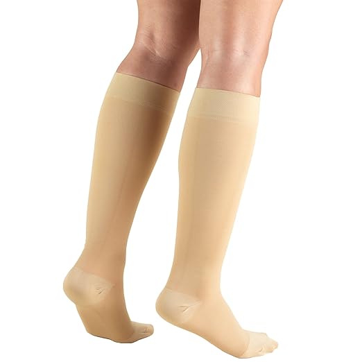 LAITE HEBE Compression Stockings for Men and Women, Knee High Length, Closed Toe