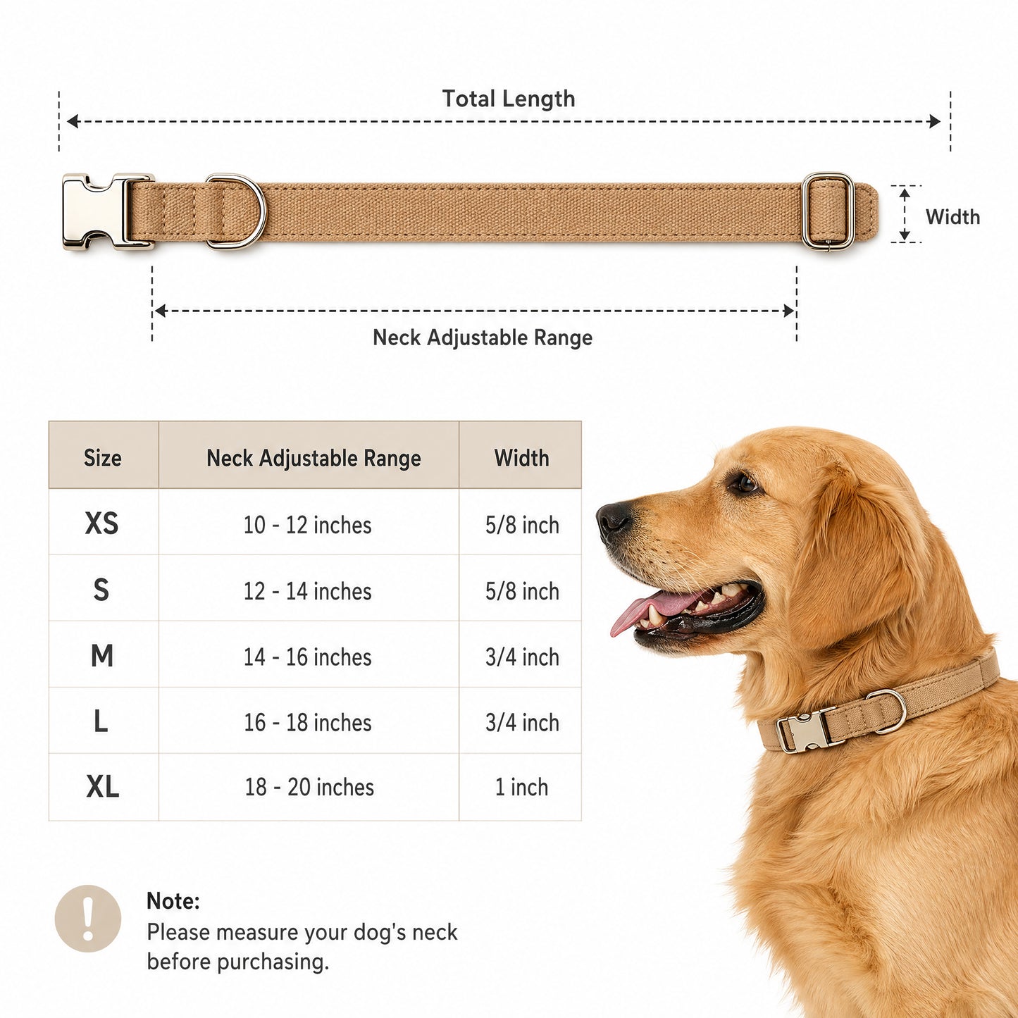 BLUETREE Collars for animals Dog Collar with Buckle Adjustable Safety Nylon Collars for Small Medium Large Dogs