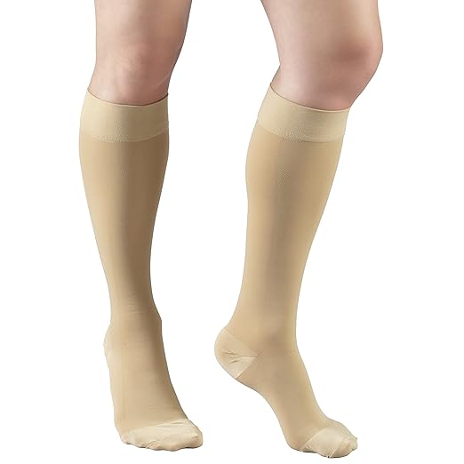 LAITE HEBE Compression Stockings for Men and Women, Knee High Length, Closed Toe
