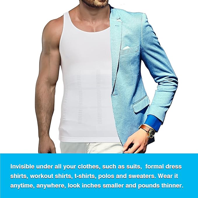 LAITE HEBE Compression vests Slimming Body Shaper Tank Top Abs Abdomen Slim Vest Undershirt