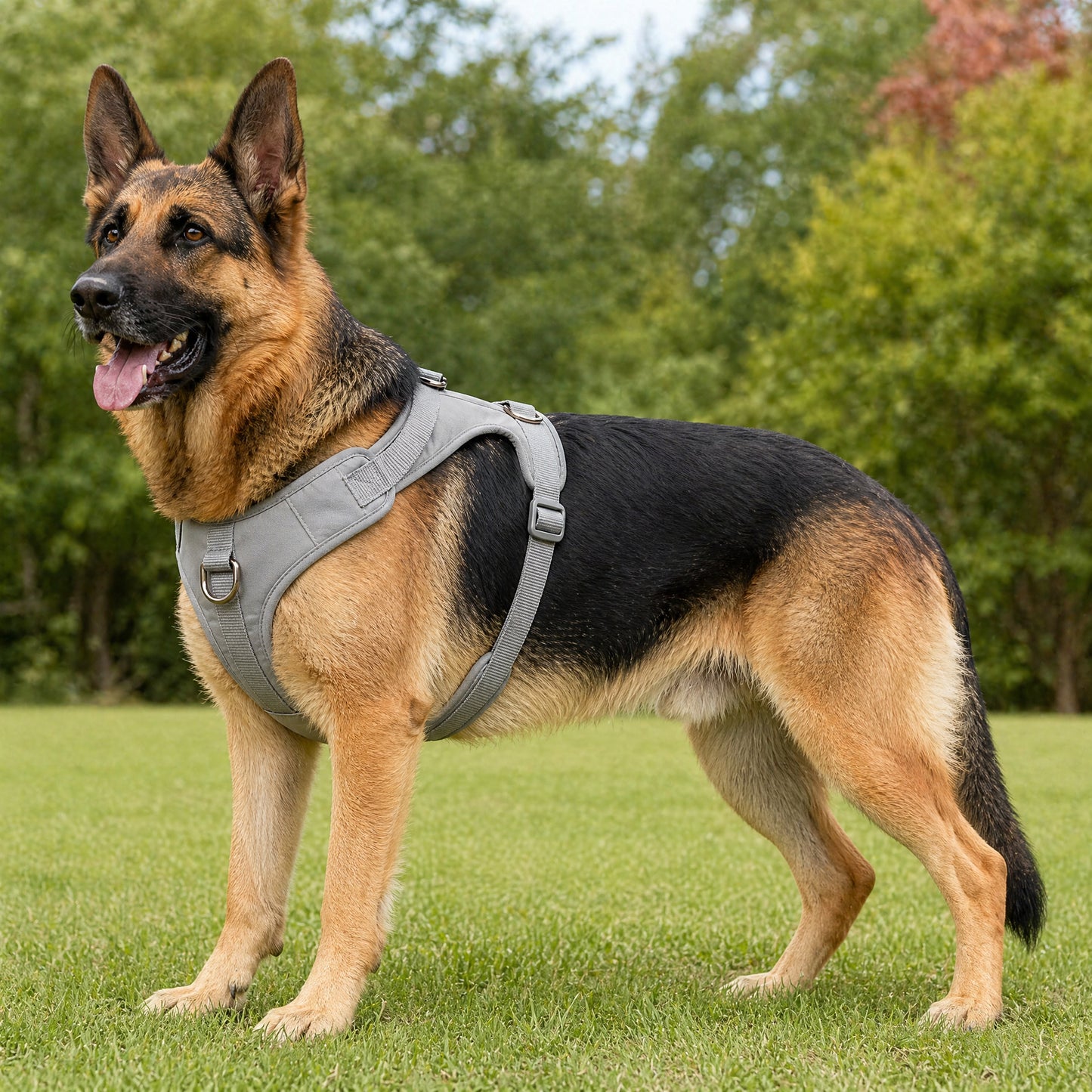 BLUETREE Harness for animals Adjustable Solid Color Dog Harness, No-Pull Pet Vest with Reflective Strips, Comfortable & Safe Harness