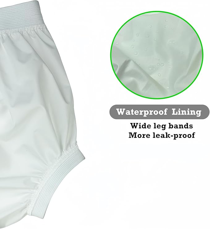 DOYOO Babies' diaper-pants,Reusable Cloth Diaper Cover for Baby, Waterproof Plastic Underwear for Potty Training