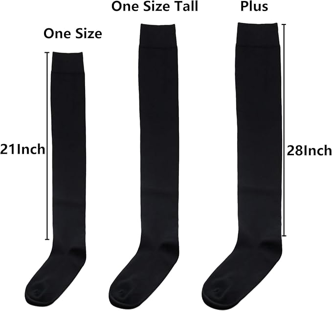 BLUEENJOY Stockings Women Thigh High Socks Cotton Warm Over the Knee Socks Long Knee High Boot Stockings Leg Warmer