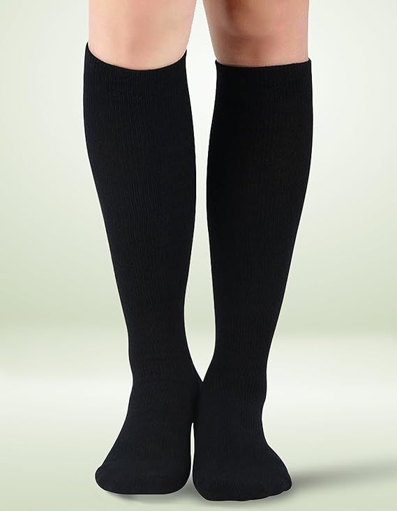 BLUETREE Compression socks for medical or therapeutic use,3 Pairs Knee High Compression Socks for Pregnant Nurses Travel