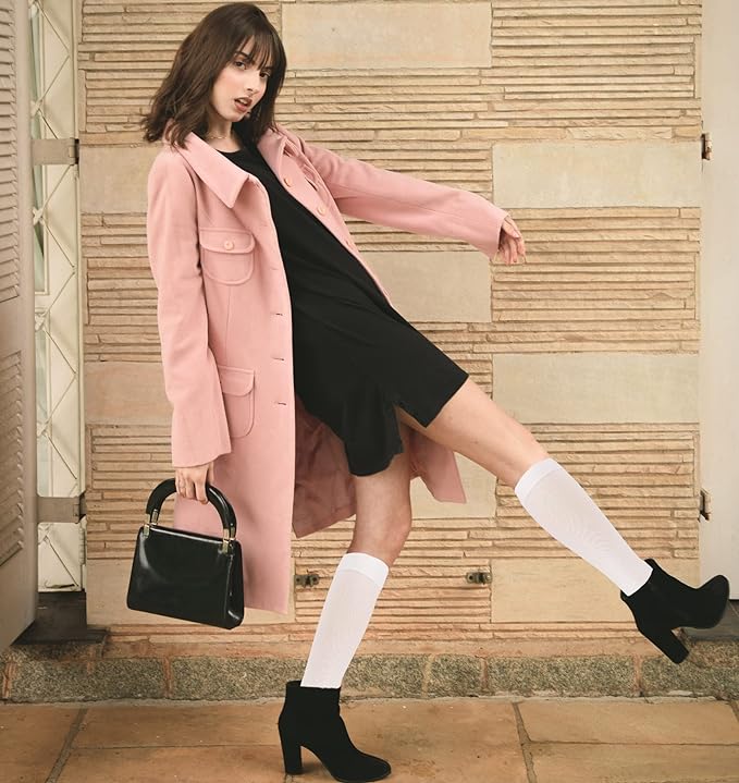 COOLOVER Knee High Stocking for Women Trouser Tube Socks Women Knee High Stockings for Women Athletic