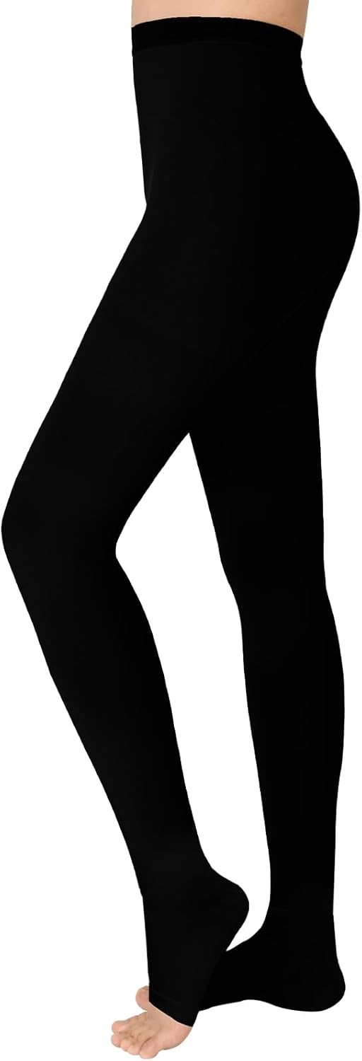 BHINEGO Medical compression tights,20-30 mmHg Compression Pantyhose for Women, Closed Toe Medical Compression Stockings, Waist High Opaque Compression Tights for Edema, Varicose Veins, Swelling, Pregnant, Teacher, Doctor