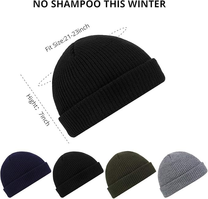 WERBELIN Hats,Winter Beanie for Men Women  for Cold Weather, Thicken Thermal Plush Lined Beanie Fashion Warm Knit Hat