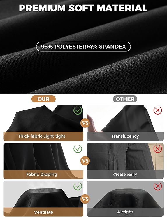 BLUEENJOY Trousers Women's Wide Straight Leg Pants in The Back Business Work Long Casual Pants