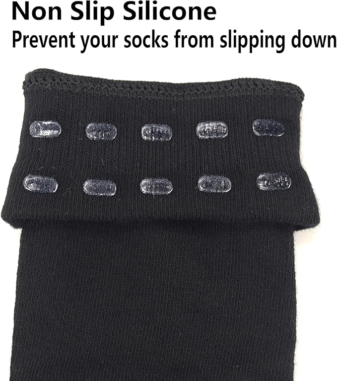 BLUEENJOY Stockings Women Thigh High Socks Cotton Warm Over the Knee Socks Long Knee High Boot Stockings Leg Warmer