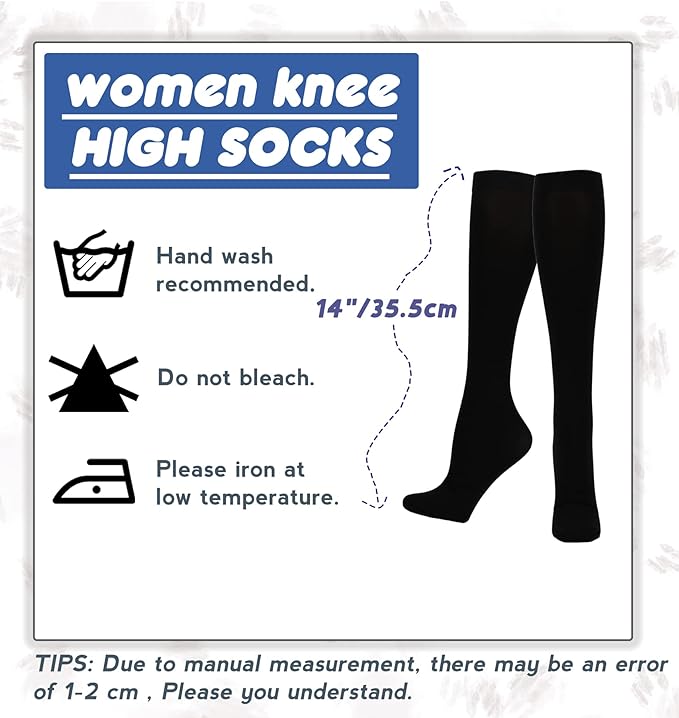 COOLOVER Knee High Stocking for Women Trouser Tube Socks Women Knee High Stockings for Women Athletic