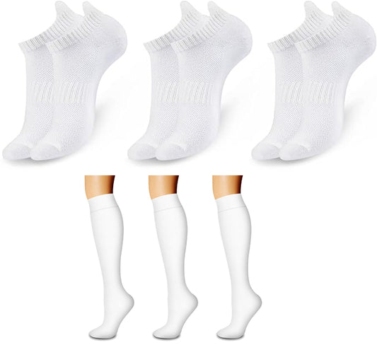 COOLOVER Womens Thin Breathable Cotton Socks and stockings for Women Socks