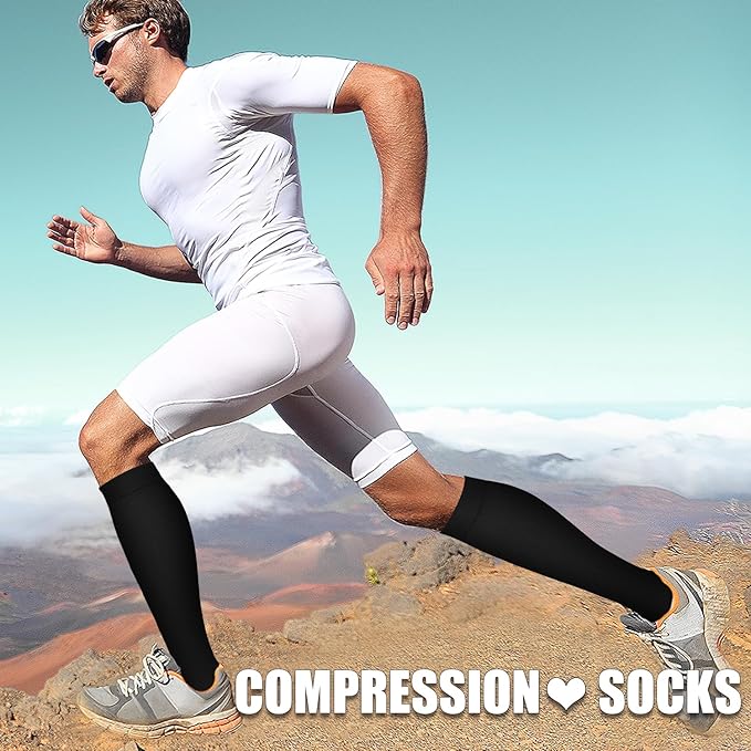 BHINEGO Compression socks for medical or therapeutic use,Medical Compression Socks for Women and Men Knee High Christmas Compression Stockings Circulation Best for Running Athletic Nurses